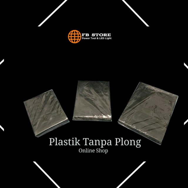 Plastik Olshop Hitam Tanpa Plong