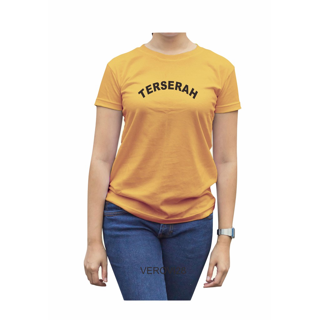 Verovi28 Kaos Expresi / Kaos kata / Kaos tulisan / Kaos wanita / Kaos Kekinian /TERSERAH