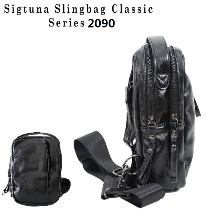 Tas Selempang Sigtuna Slingbag Classic Series 2090 Hitam import original