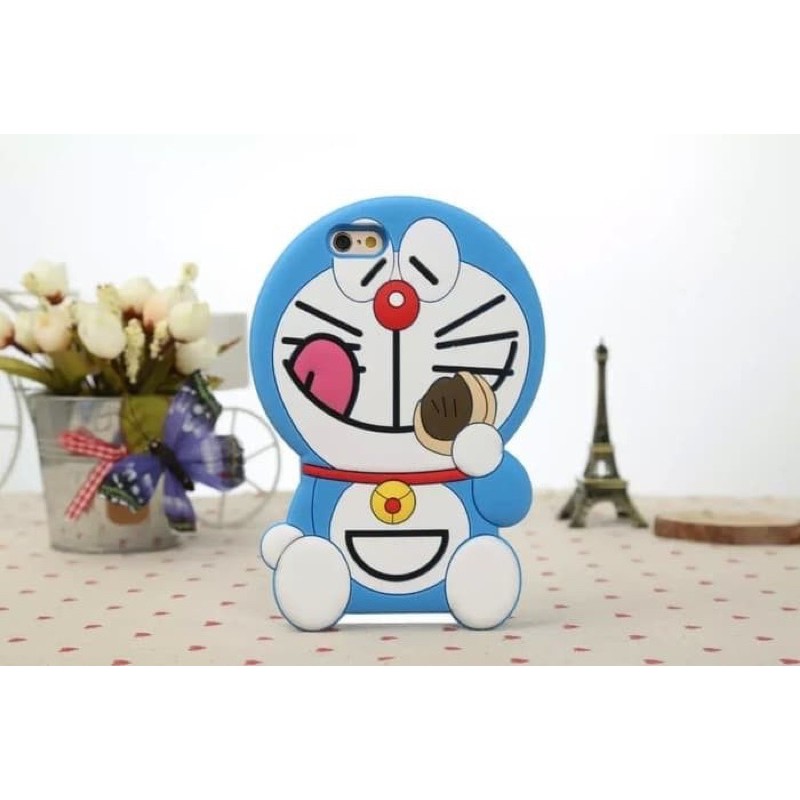 Case 3D Doraemon Smile For Samsung A5 2017 A7 2017 Softcase Silicon  3D Boneka / silikon tebal karakter lucu / case anak anak warna biru / pelindung hp