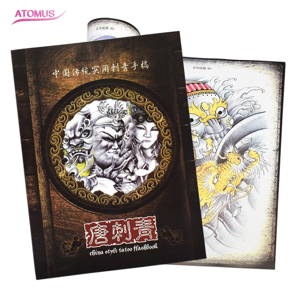 

PRODUK IMPORT New Designed Tattoo Art Reference Book Stimulation Picture for Tattoo Kits Gun Rotary