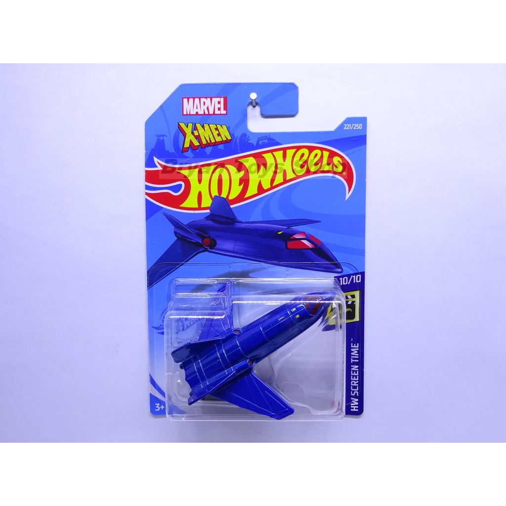 Hot Wheels X-Jet Biru MARVEL X-MEN