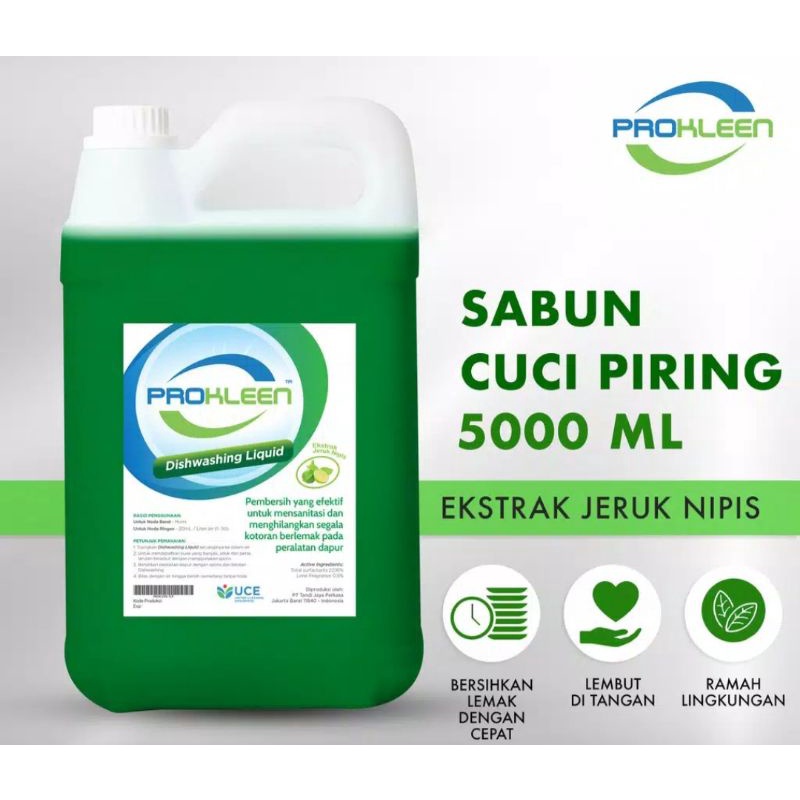 Sabun Cuci Piring PROKLEEN Dishwashing liquid 5 Liter ORIGINAL