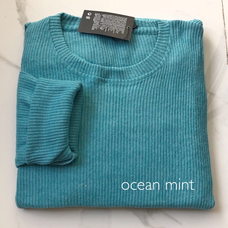 knit lengan panjang KALLYOUTFIT-OCEAN MINT