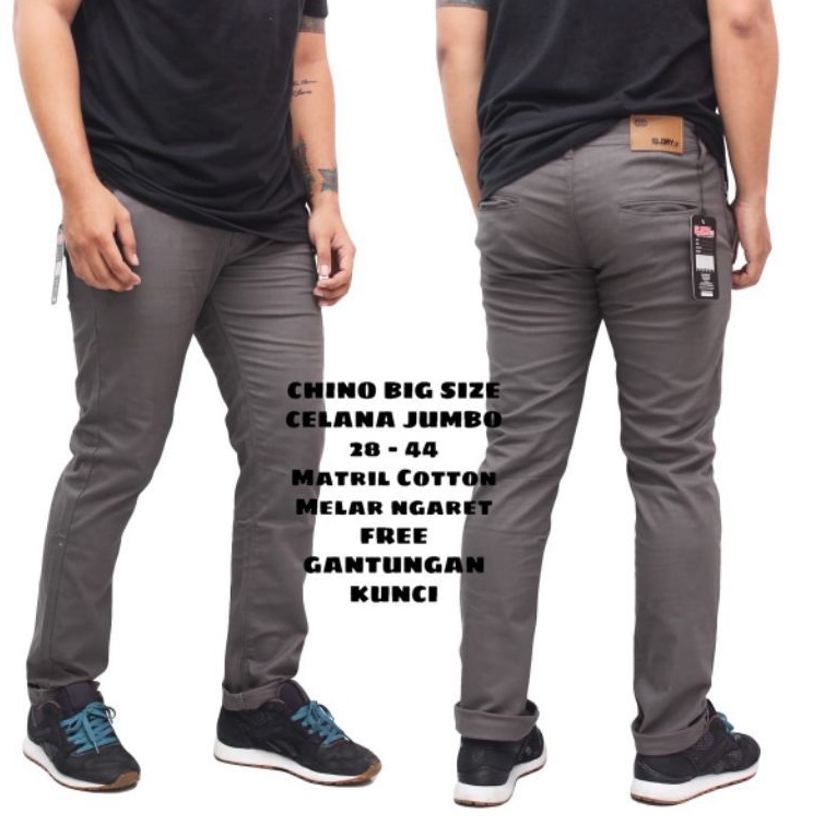 CHINO BIG SIZE PANJANG JUMBO / CELANA PRIA CHINO PANJANG / CELANA UKURAN JUMBO CHINO BIG SIZE 40.42.