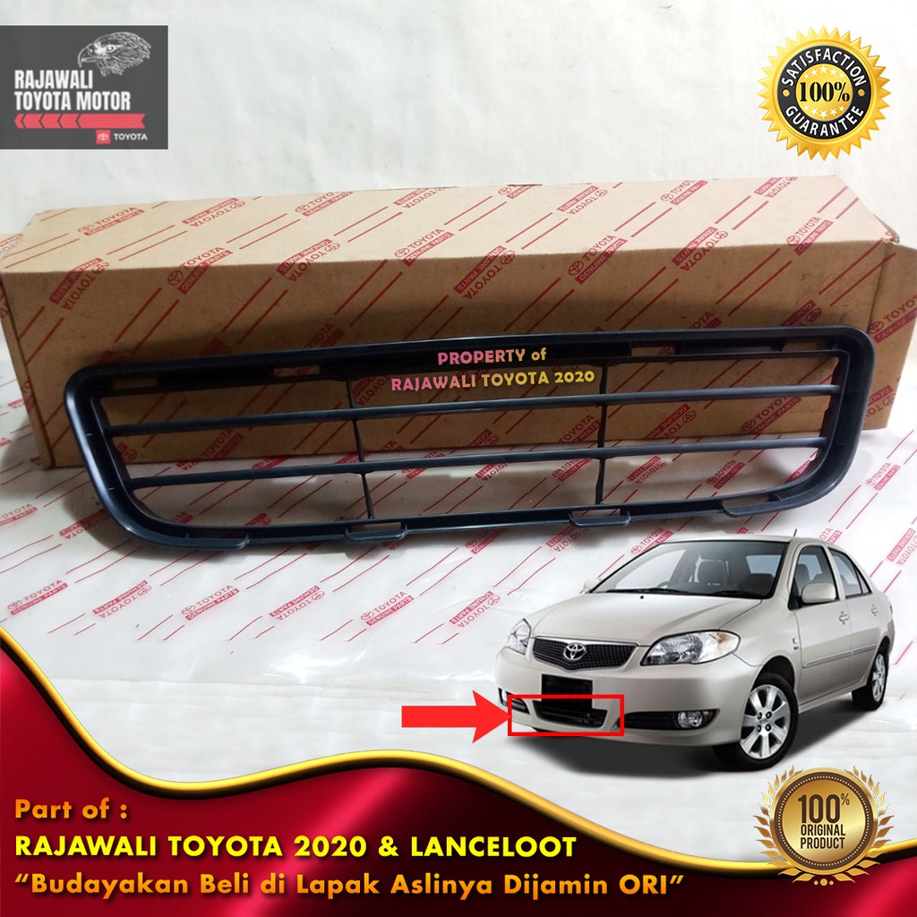 Grill Ram Bawah Vios 2001-2005 Gen1 Lower Radiator Depan Original Genuine Toyota (53112-0D060)