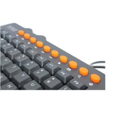 KEYBOARD M-TECH MULTIMEDIA MINI WIRED USB TKL MEMBRANE SLIM MTK-02 - KEYPAD MTECH