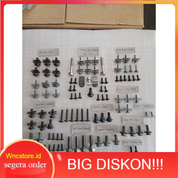 baut lengkap full body motor beat karbu2006sampai2012 ORI