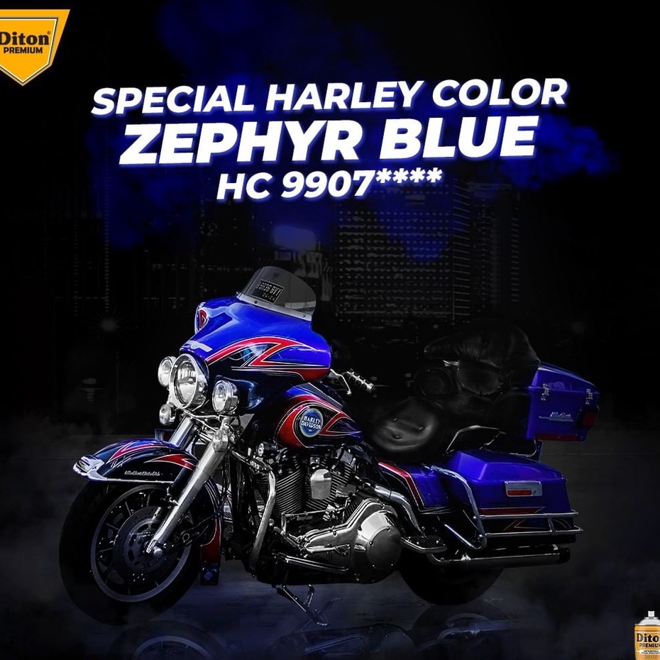 Cat Semprot DITON PREMIUM Harley Colors - Zephyr Blue HC 9907****-3