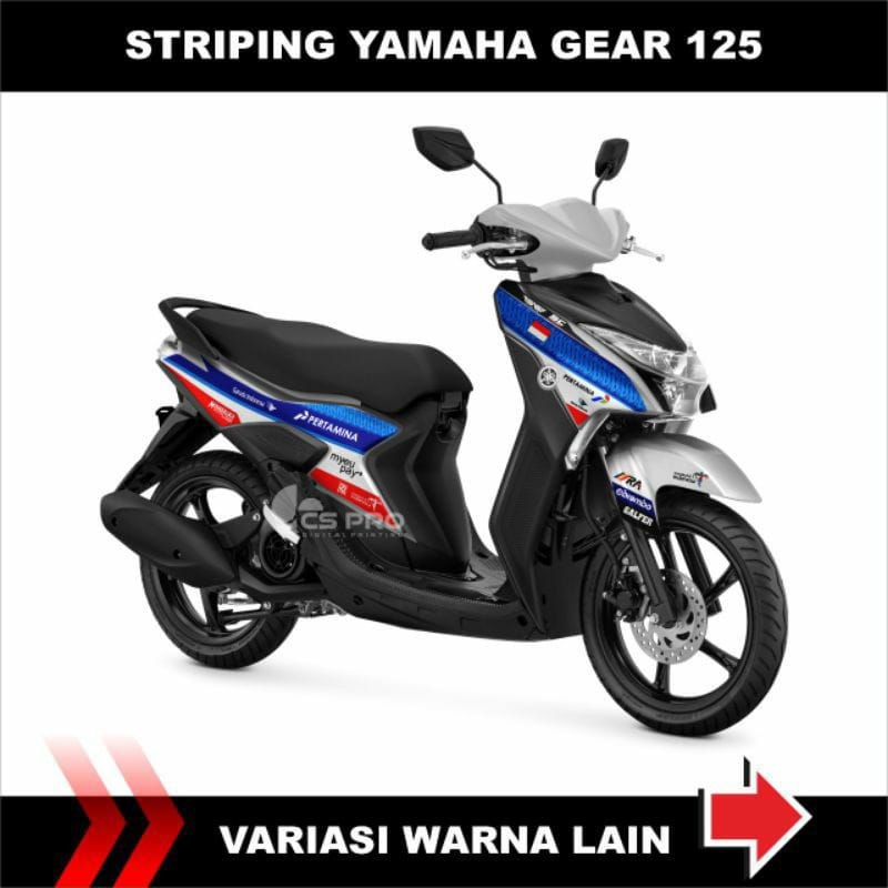 Striping Yamaha Gear 125 - Striping Motor Variasi List Stiker Yamaha GEAR 125 Variasi Mandalika