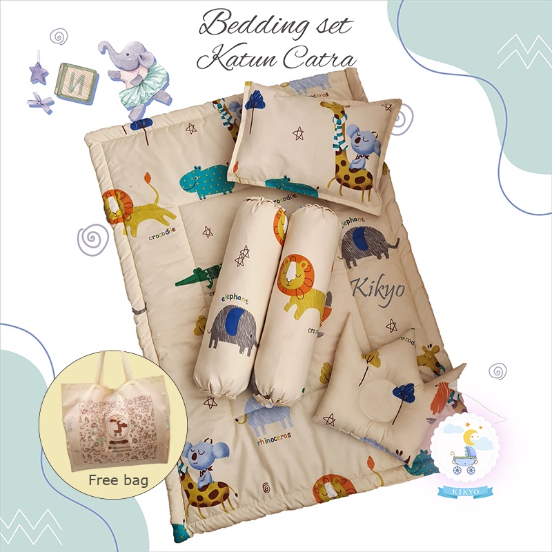 Bedding set baby animale / bedding baby / selimut bayi / bedding set bayi / bed set baby