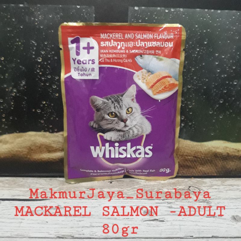 Whiskas Adult &amp; Junior 11varian lengkap  sachet 80gr /Wet food/pouch/Whiskas murah