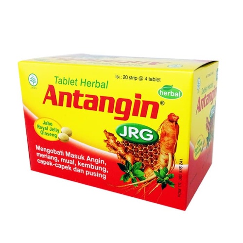 Bisa COD Antangin JRG Tablet Herbal 1 Box Isi 20 Strip (4 Tablet) - Atasi Masuk Angin - Antangin Tablet JRG -