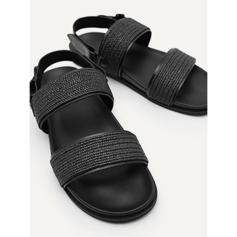 SANDAL SLIDE PEDRO PRIA ORIGINAL SLINGBACK CASUAL HITAM PM139