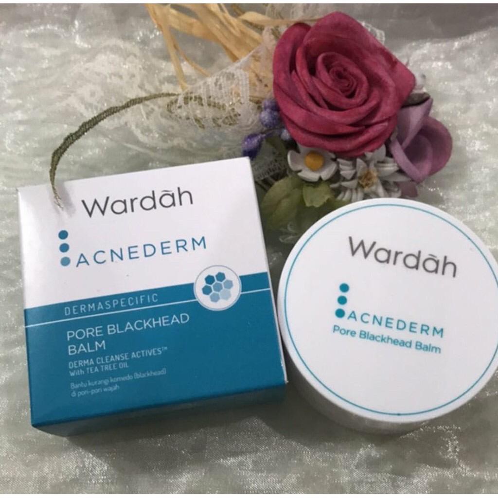 wardah-wardah acnederm-WARDAH Acnederm Pore Blackhead Balm-wardah srcub komedo