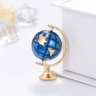 Bros Pin Enamel Desain Globe Bumi Kreatif Untuk Pria Bros Pin Enamel Desain Globe Bumi Kreatif Untuk Pria