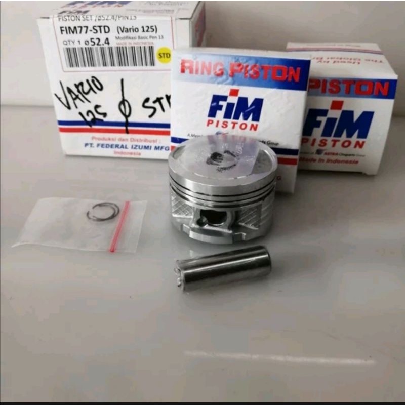 piston seher kit vario 125 oversize 0 standar FIM