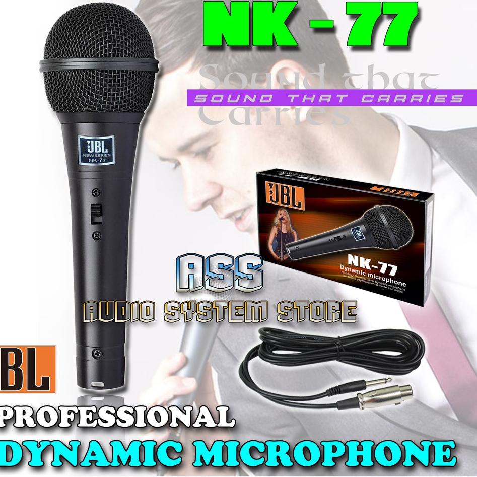 ま Mic Kabel NK 77 / Microphone Cable JBL NK-77 / Mic NK - 77 / Microphone JBL NK77 / Mic Dynamic NK