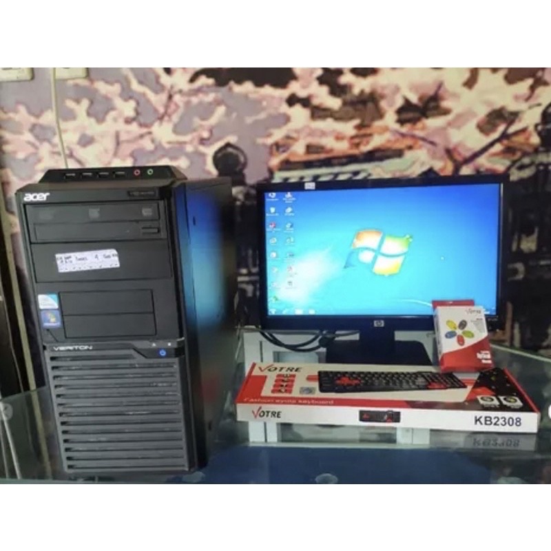 PAKET CPU MURAH Hp CORE i3-3240 GEN 3 RAM 4GB HDD 500GB MONITOR 19inch