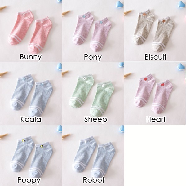 MK1025 KAOS KAKI WANITA KPOP BTS BT21 LOW ANKLE INVISIBLE WOMAN SOCKS LUCU CUTE-3