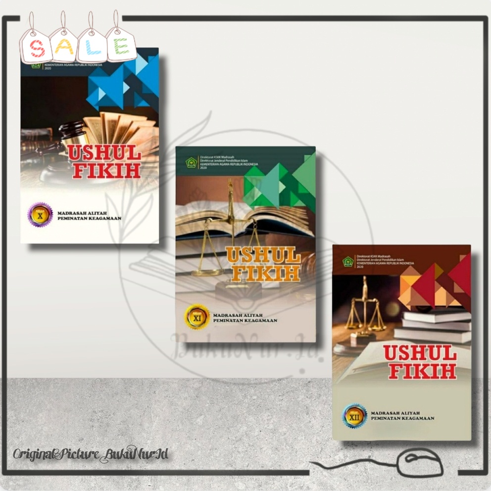 Buku Ushul Fikih Peminatan Keagamaan Madrasah Aliyah KMA Kelas X XI XII Penerbit Kemenag - 100% Orig