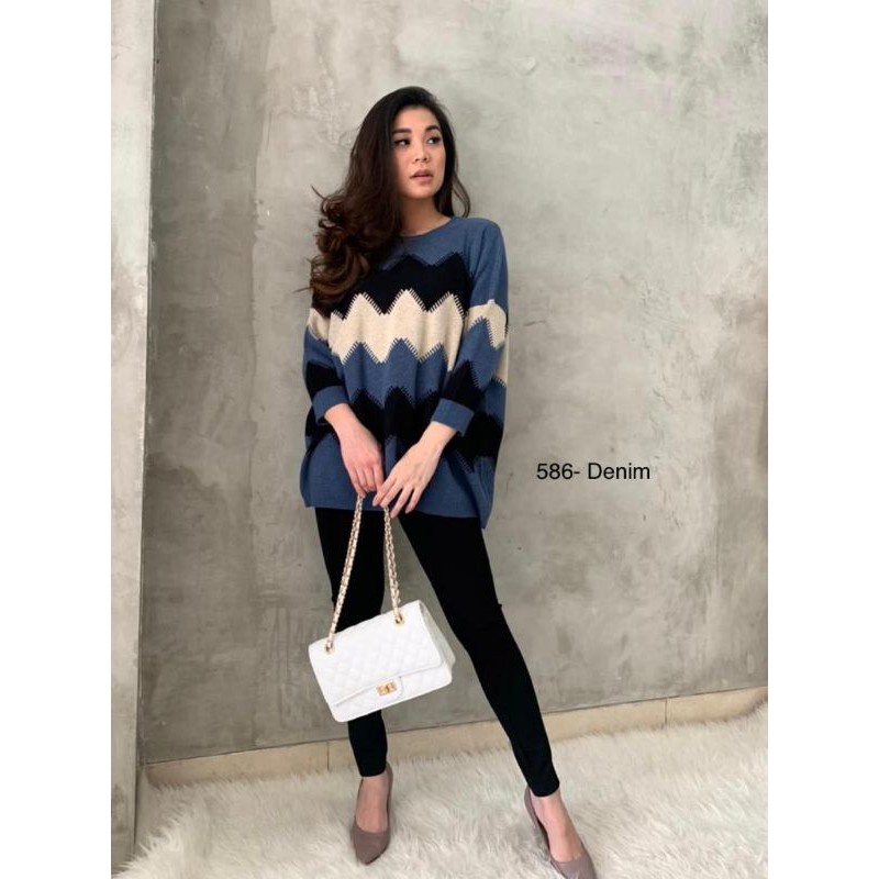 586 OVERSIZE TOP - ATASAN OVERSIZE WANITA