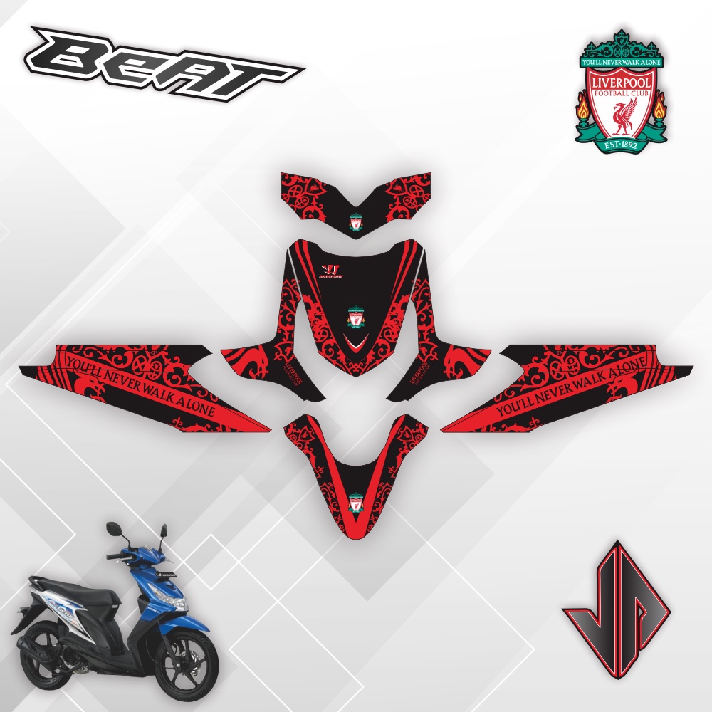 Decal Sticker / Stiker Beat Karbu 2008 2009 2010 2011 2012 28 Liverpool