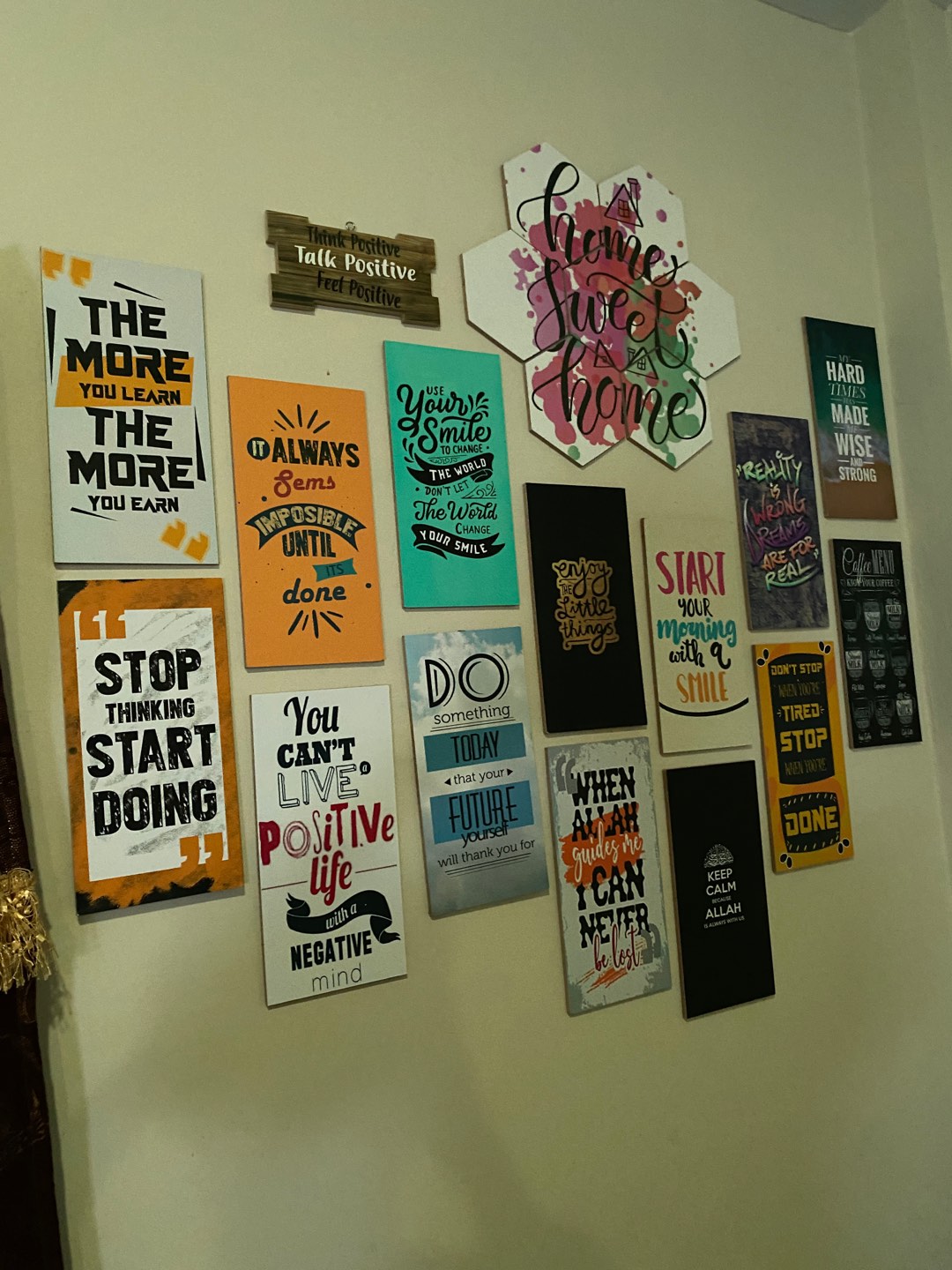 [cod] Hiasan Dinding Quote Motivasi Pajangan Rumah Walldecor Dekorasi Ruang Kerja Poster Vintage