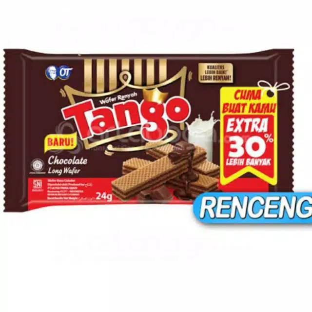 

TANGO WAFER CHOCOLATE LONG WAFER KEMASAN RENCENG