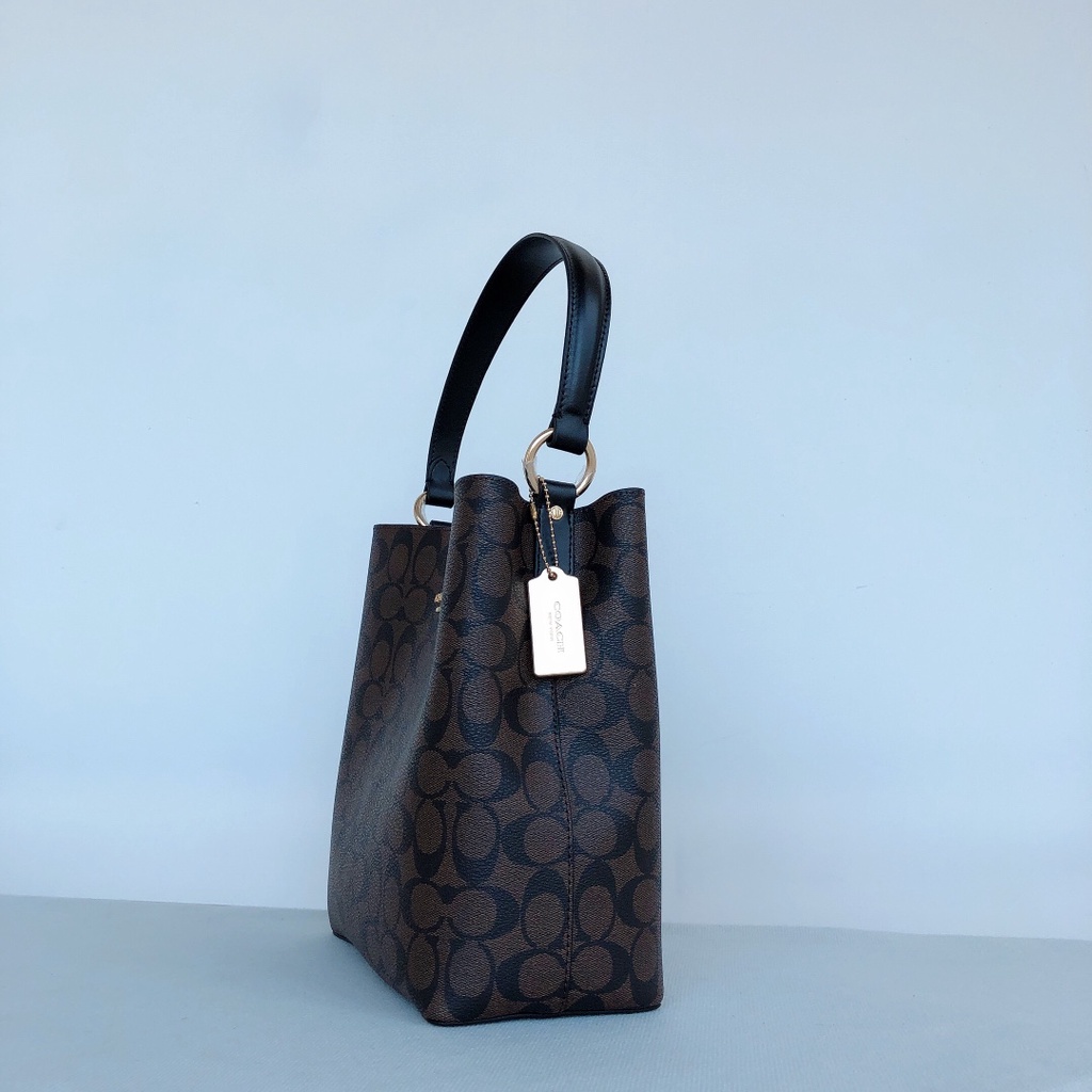 [Instant/Same Day] 91512 coach 27cm size Multifunctional Town Bucket Bag Turnlock Shoulder Bag  stb