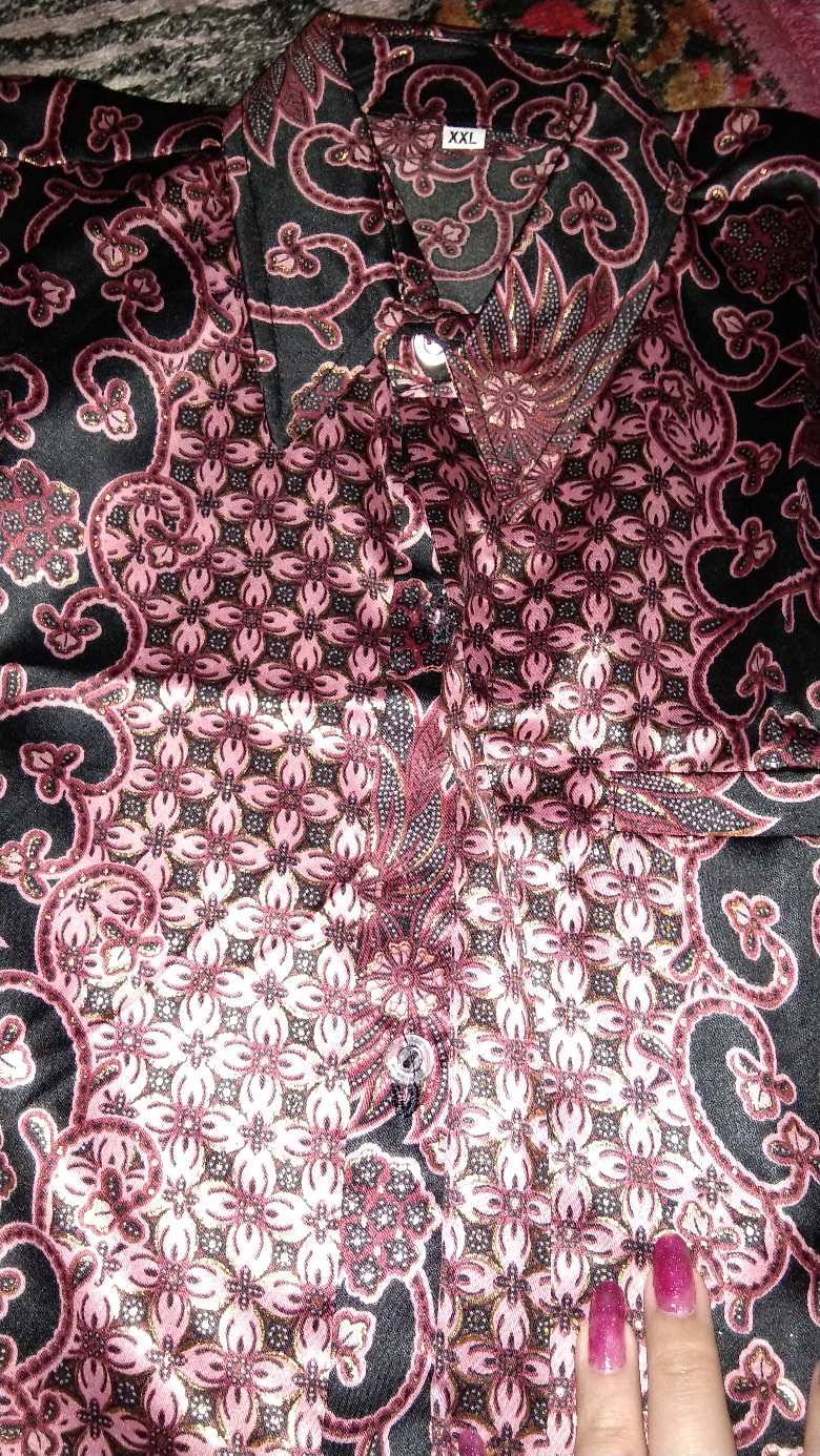 Couple Family Plisket Kemeja Ayah Anak Batik Kluwing Pink,tannisa Collection