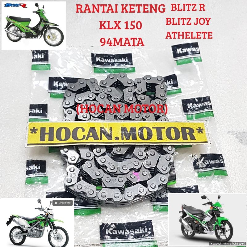 RANTAI KETENG RANTAI KAMPRAT KLX 150 BLITZ R BLITZ JOY ATHELETE  94 MATA HIGH QUALITY