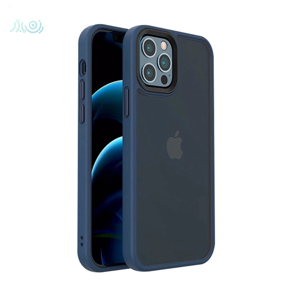 Metal Button Skin Case iPhone 11 12 Pro Max Shock Casing iPhone XS MAX XR X 8 7 Plus SE 2020 11 Pro max  Matte Translucent case anti-fingerprint