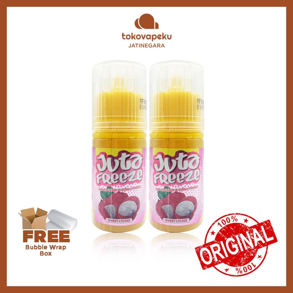 JUTA FREEZE SWEET LYCHEE SALT 30ML JUTA SALTNIC ORI by RSR BREW X VAPEBOSS