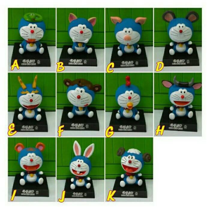 Promo hiasan unik boneka goyang pajangan dashboard mobil doraemon shio Murah