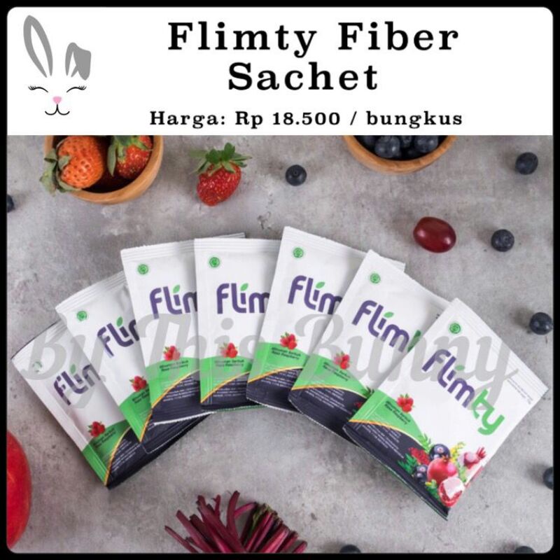 Flimty fiber saset / sachet minuman serat diet detox slimming