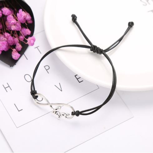 Gelang Tali Korea Waterproof INFINITY HOPE Couple Persahabatan