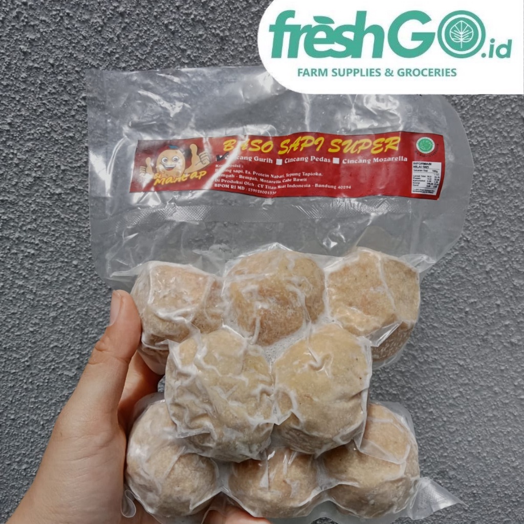 

Bakso daging sapi asli Kasedep Anjeun FreshGo.id