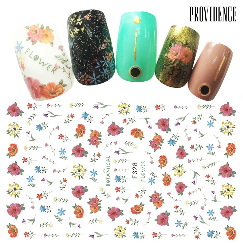 Providence Nail Art Sticker Self-Adhesive Decal Fruit Flower Leaves Plant Nail Decorations