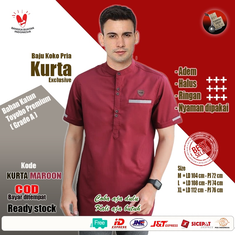 BAJU KOKO PRIA MODERN - EXCLUSIVE Lengan Pendek - Kekinian Lagi TREND - Baju Koko Pria Masa Kini