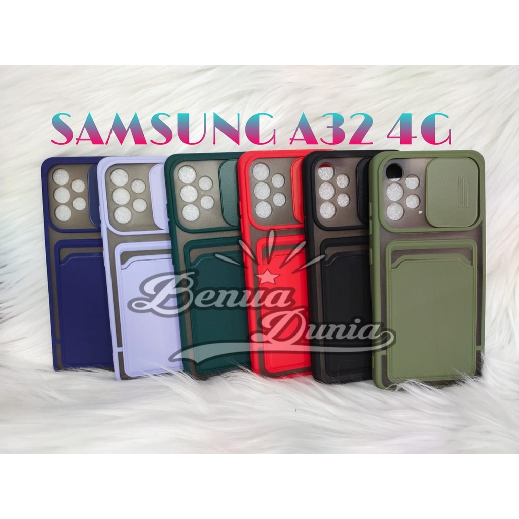 SAMSUNG A52 4G -SAMSUNG A72 4G / CASE SLEDING PLUS SLOT CARD PELINDUNG KAMERA SAMSUNG A52 4G -SAMSUNG A72 4G - BD