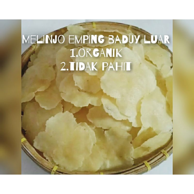 

emping melinjo baduy luar halal enak 150 gram
