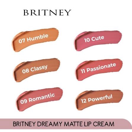 * NCC * Purbasari Britney Lip Cream Matte Dreamy Lipcream Lipstik Tahan Lama