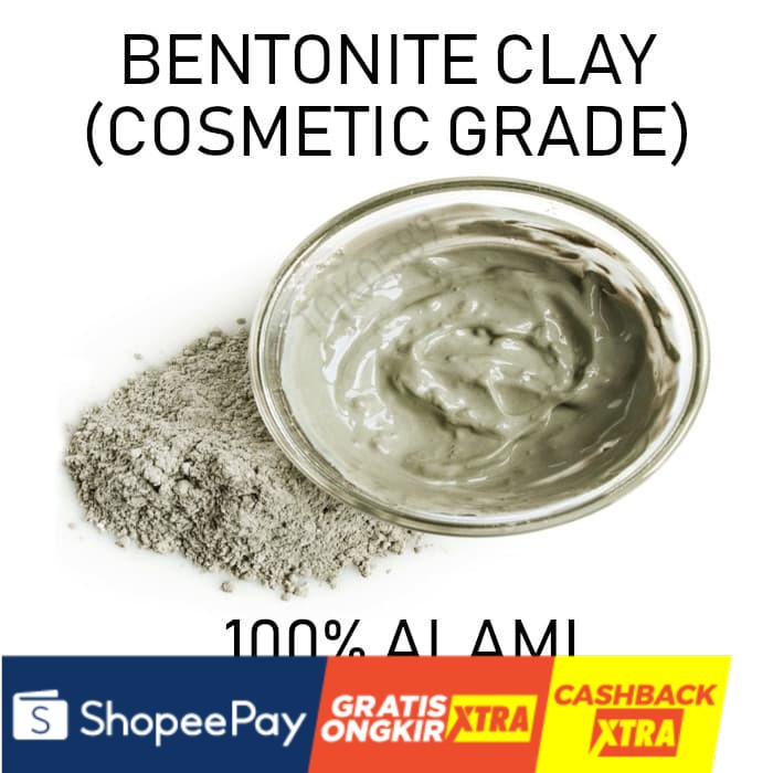 

Bentonite Clay 100gr (Cosmetic Grade) / Lempung Bentonit