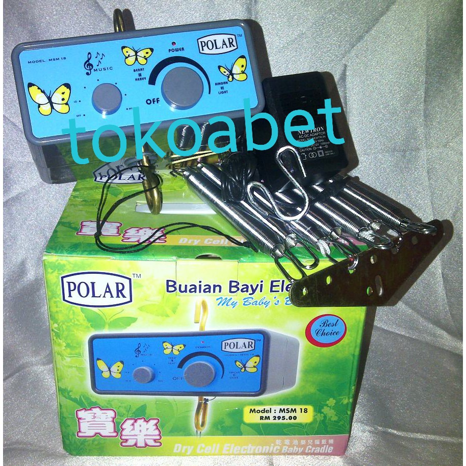 PAKET TIANG AYUNAN ELEKTRIK POLAR MUSIK dan Tiang POLAR Chrome serta Kain Kelambu#tokoabet