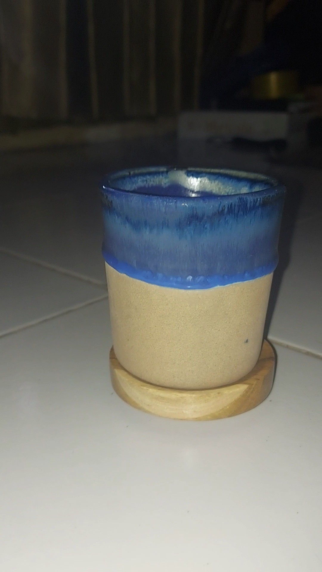 Naruna Cangkir Keramik Unhandle Sea Sand Series Include Tatakan Bisa Grafir Satuan