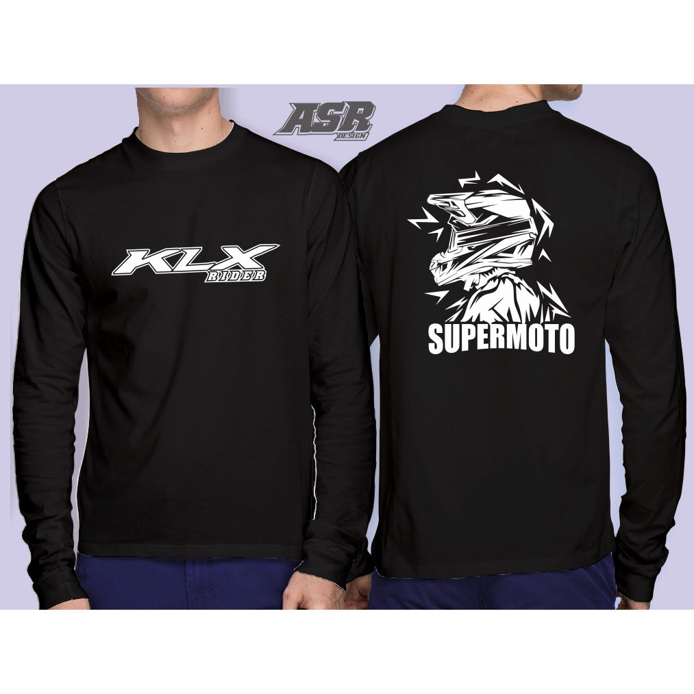 KAOS RIDER KLX SUPERMOTO TANGAN PANJANG COTTON COMBED 30S