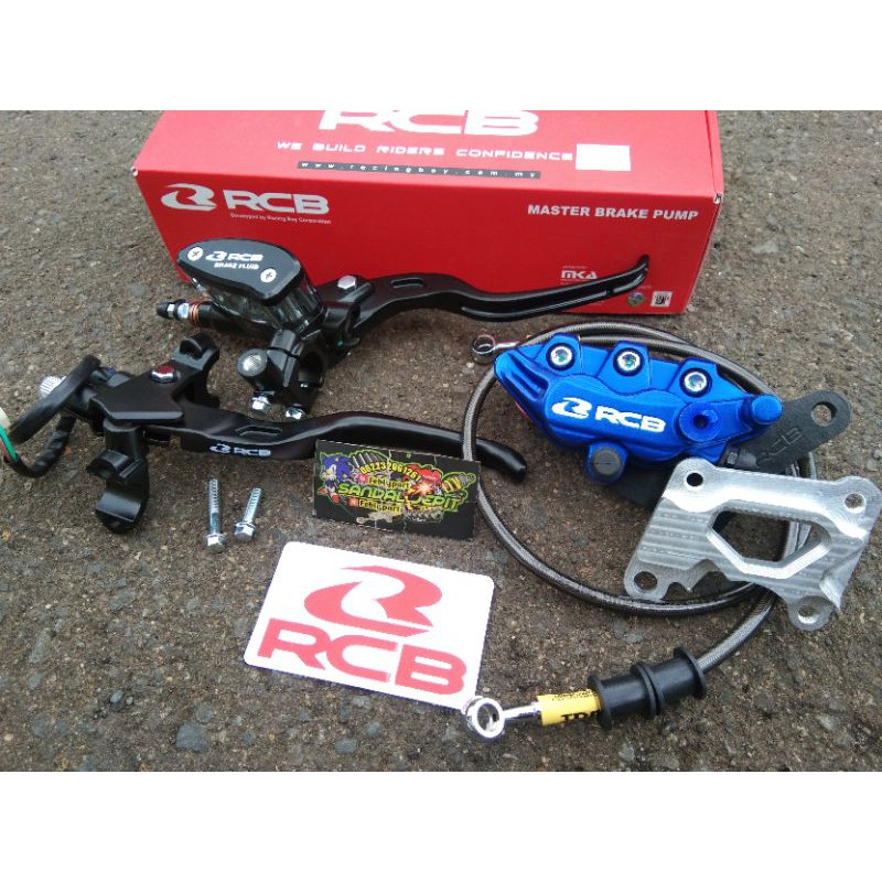 PAKET SET MASTER KALIPER RCB NINJA R RR SS MASTER RCB OVAL 14MM SET HANDLE KOPLING RCB ORIGINAL E2 K