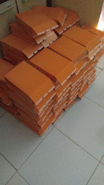 [ Orange - 100 Pc ] Dus Serbaguna Paper Lunch Box Tebal