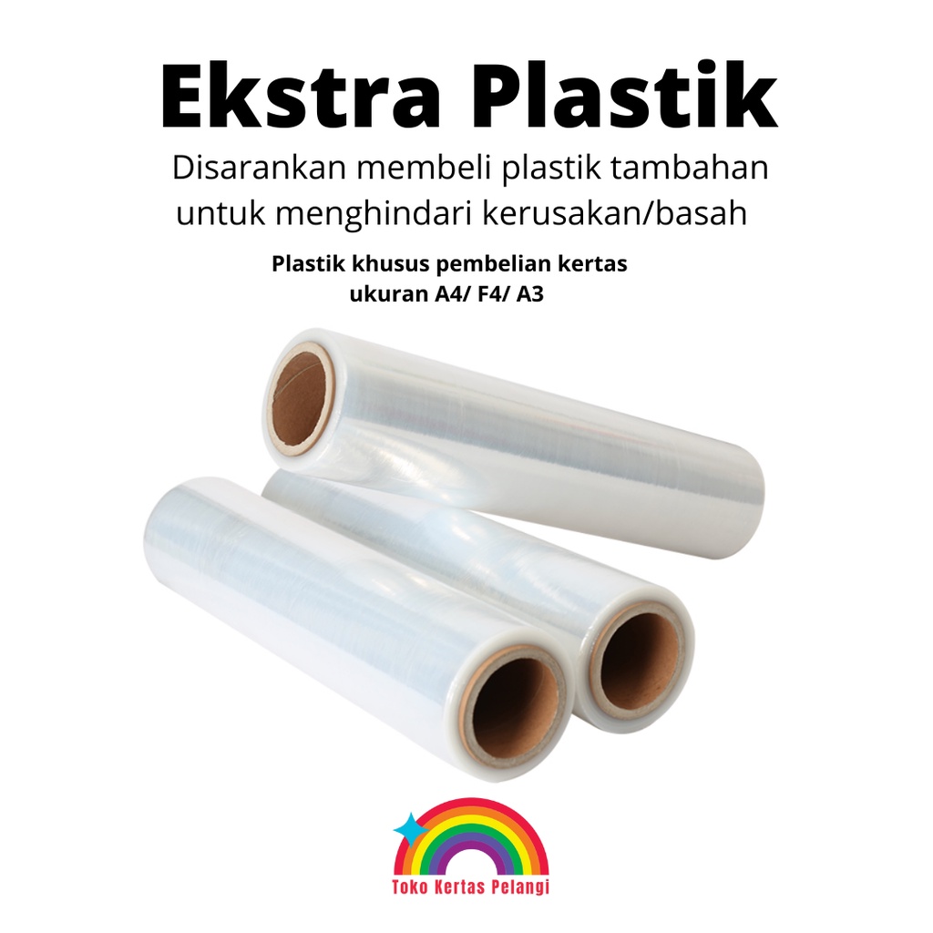

Plastik Ekstra Untuk pembelian Kertas A4/F4/A3